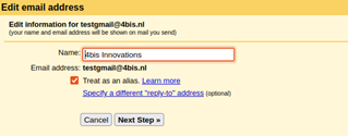 Gmail add email alias