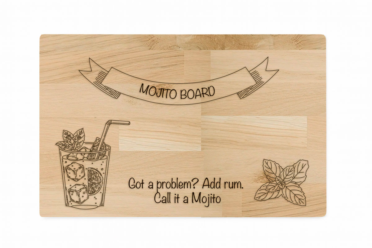 Personalized Engraved Mojito Serving Board – The Perfect Custom Gift! — gallery 1