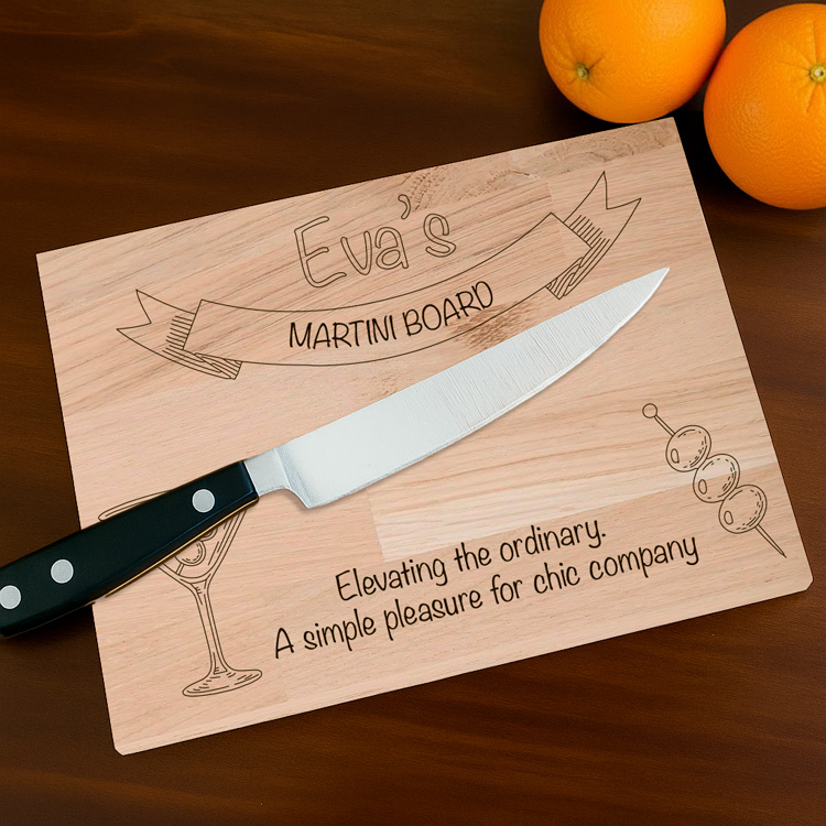 Personalized Engraved Martini Serving Board – The Perfect Custom Gift! - Buy Online