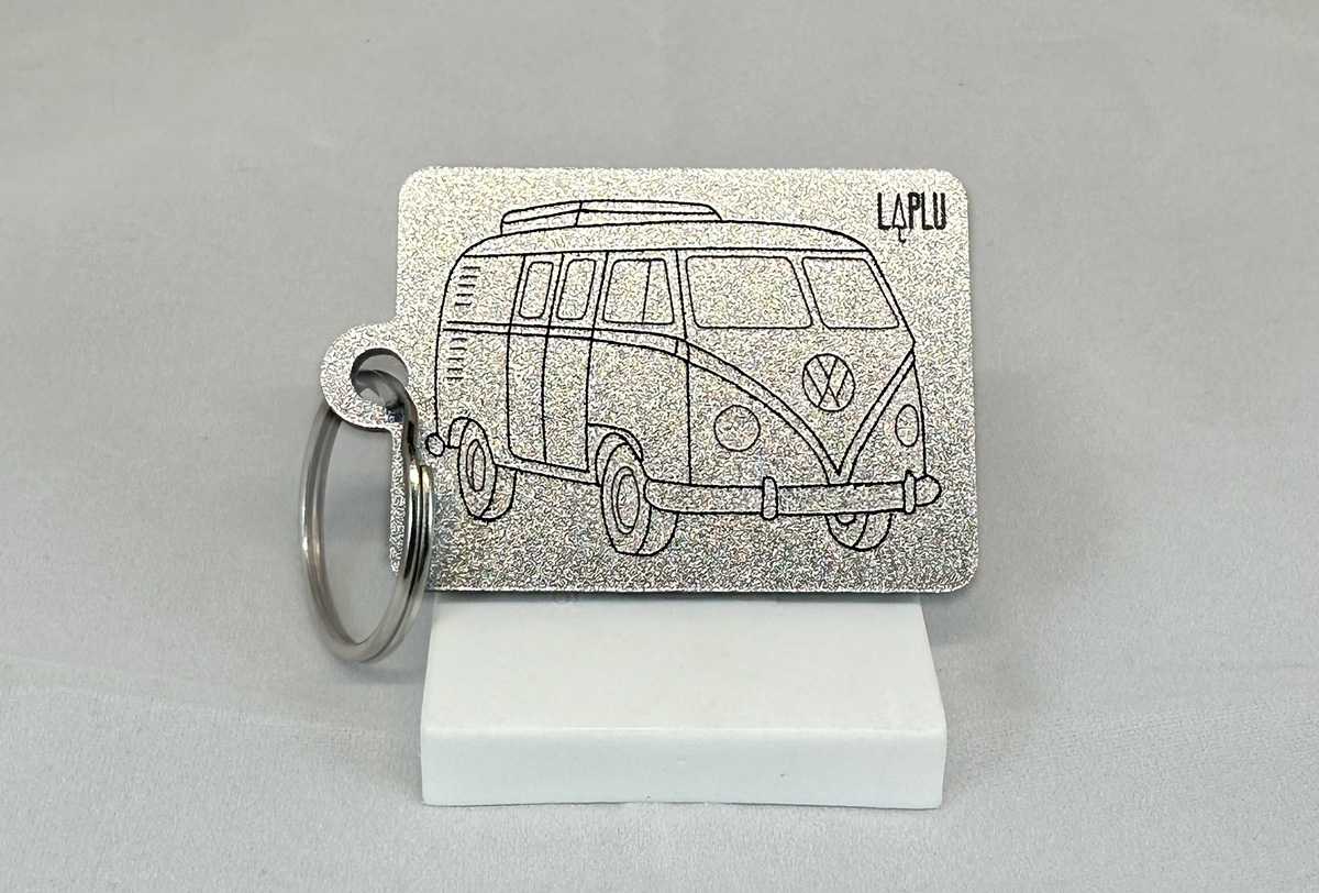 Keychain - Classic VW T1, silver colored - Buy Online