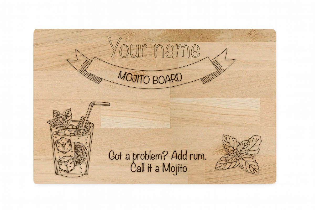 Personalized Engraved Mojito Serving Board – The Perfect Custom Gift! — gallery 2