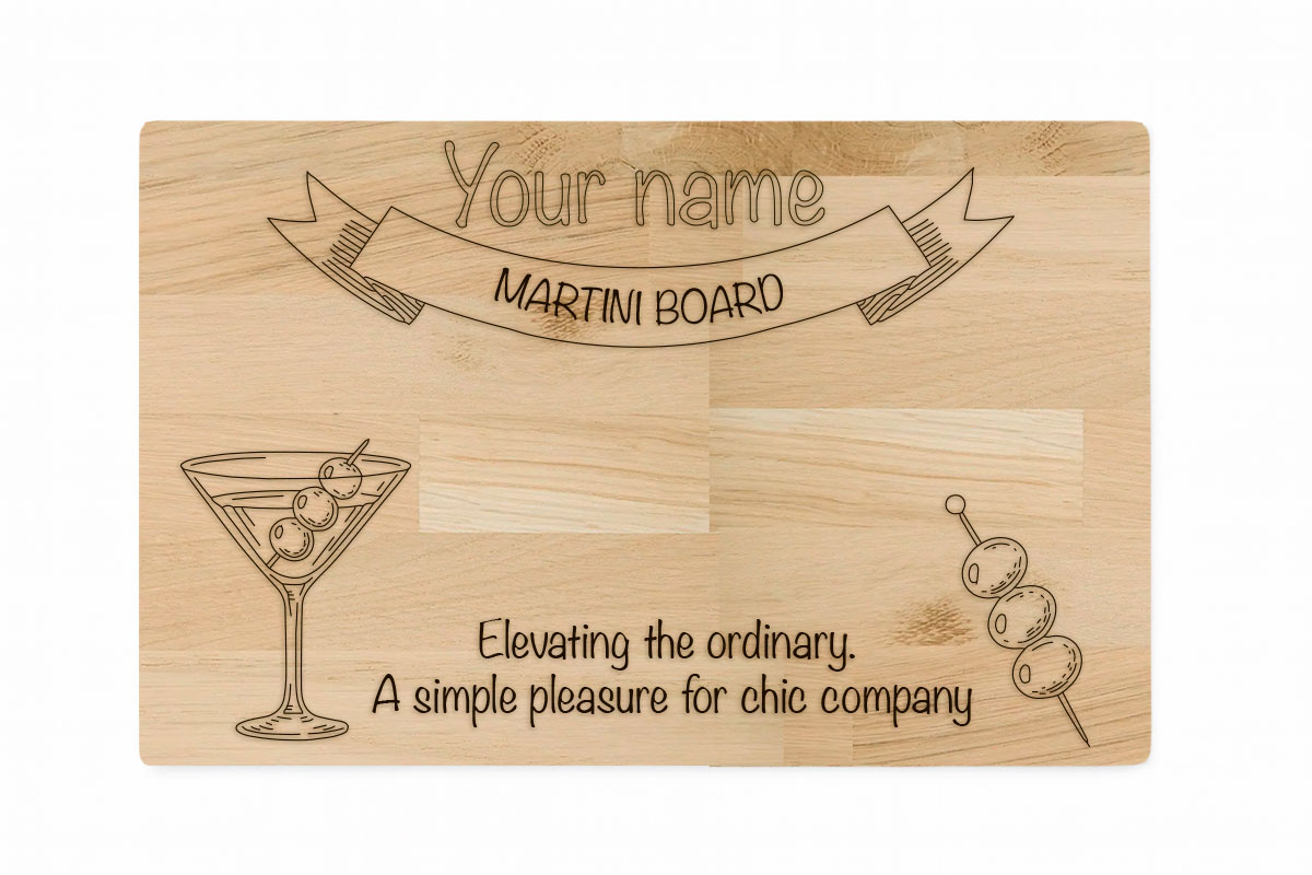 Personalized Engraved Martini Serving Board – The Perfect Custom Gift! — gallery 2
